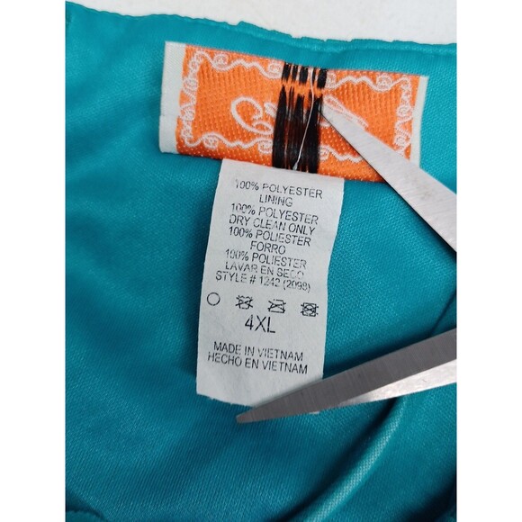 Vtg Cindy Usa Green Chiffon Strapless Bridesmaid Prom Formal Maxi Dress Sz 4XL - Picture 12 of 12